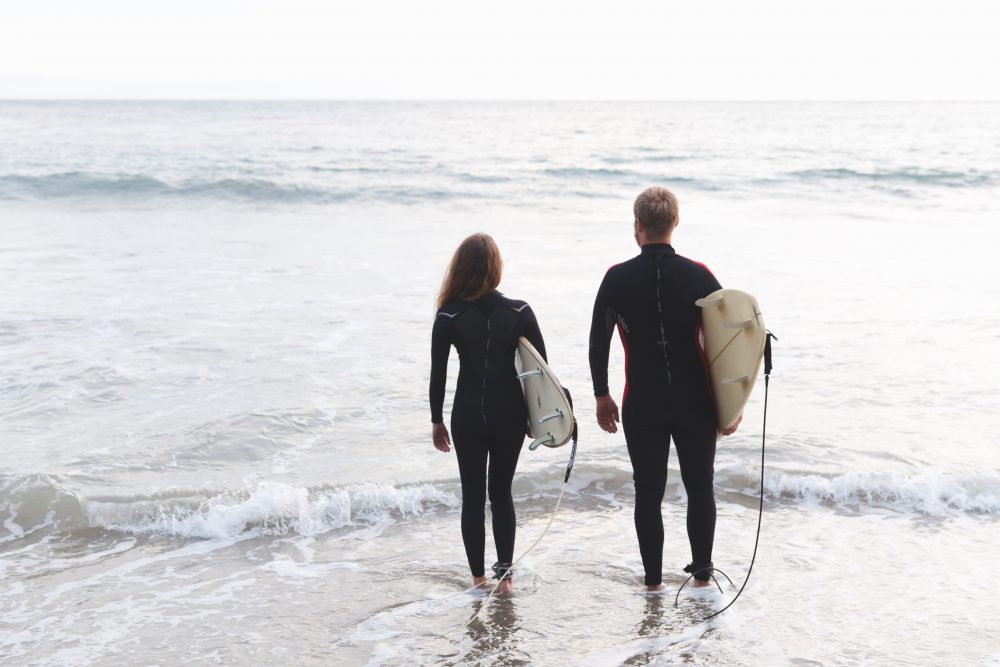 Two surfers